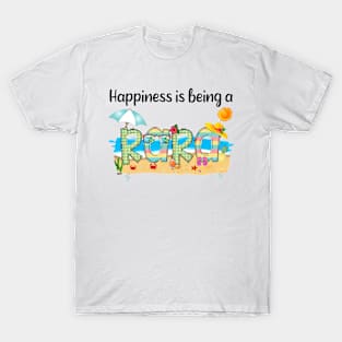 Happiness Is Being A Rara Summer Beach Happy Mother's T-Shirt